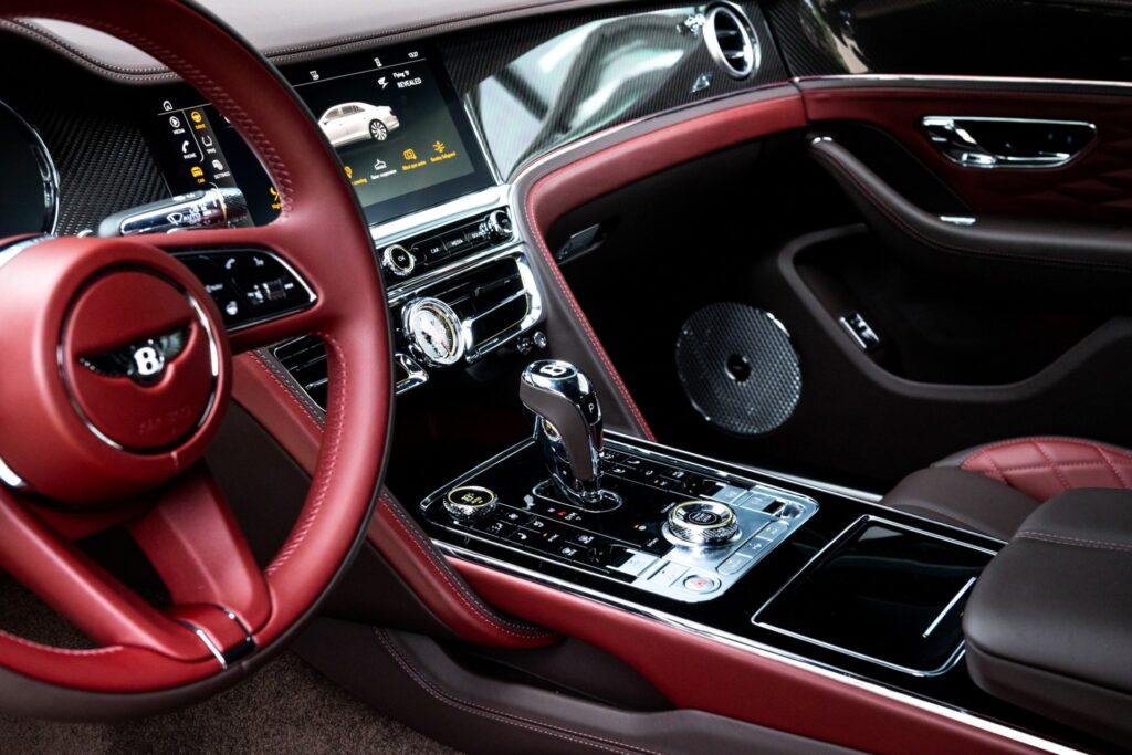 Bentley Flying Spur Interior 2 Burgundy