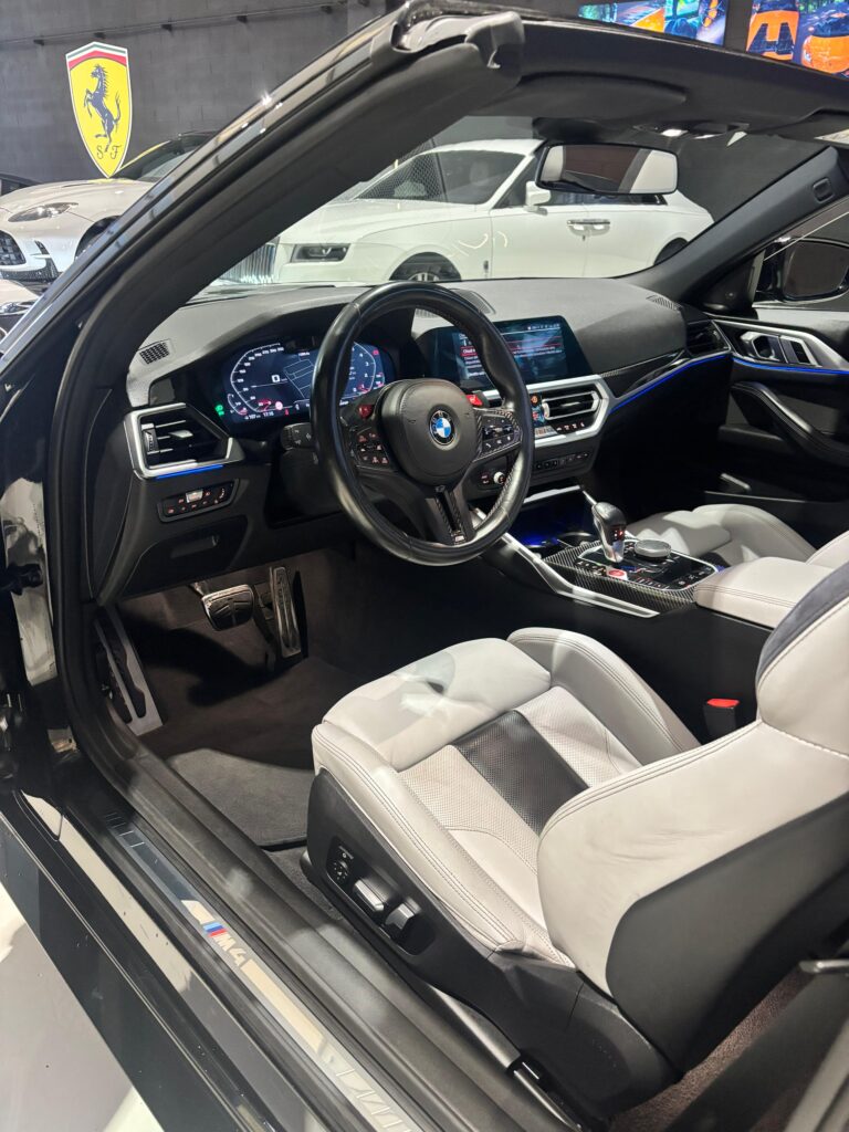 BMW M4 Convertible Black Interior Milan