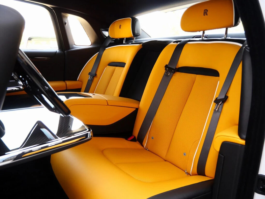 Rolls Royce Ghost White Black Badge Interior 2