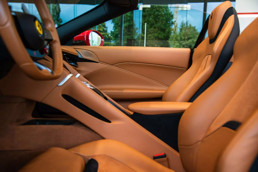 Ferrari Roma Spider Red Interior
